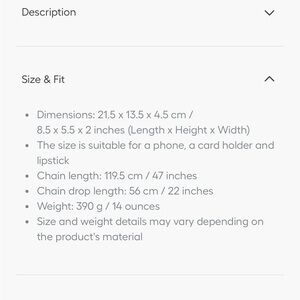 Gold Chain Crossbody Bag - Unbranded